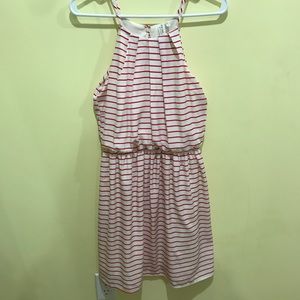 Pink owl spaghetti strap dress.